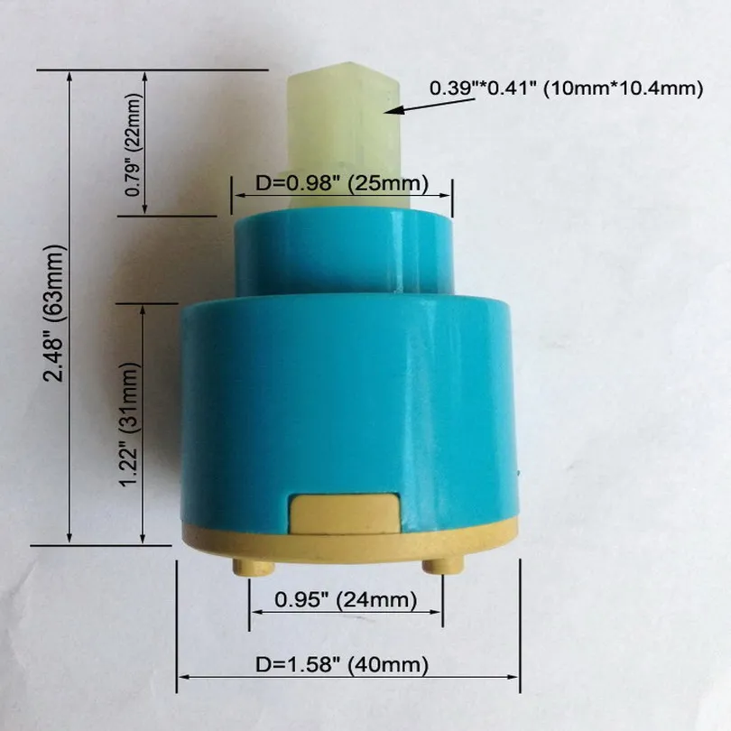 35mm / 40mm Tap Cartridge Ceramic Disc Mixer Valve Inner Faucet Valve Water Mixer Tap For Faucet Replace Part Kba500