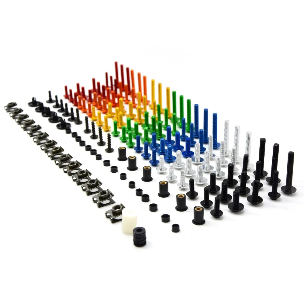 

for universal Motorcycle Motorbike Fairing Bolts Spire Fastener Clips Screw Spring Nuts for 1290 Super Adventure 690 ENDURO R