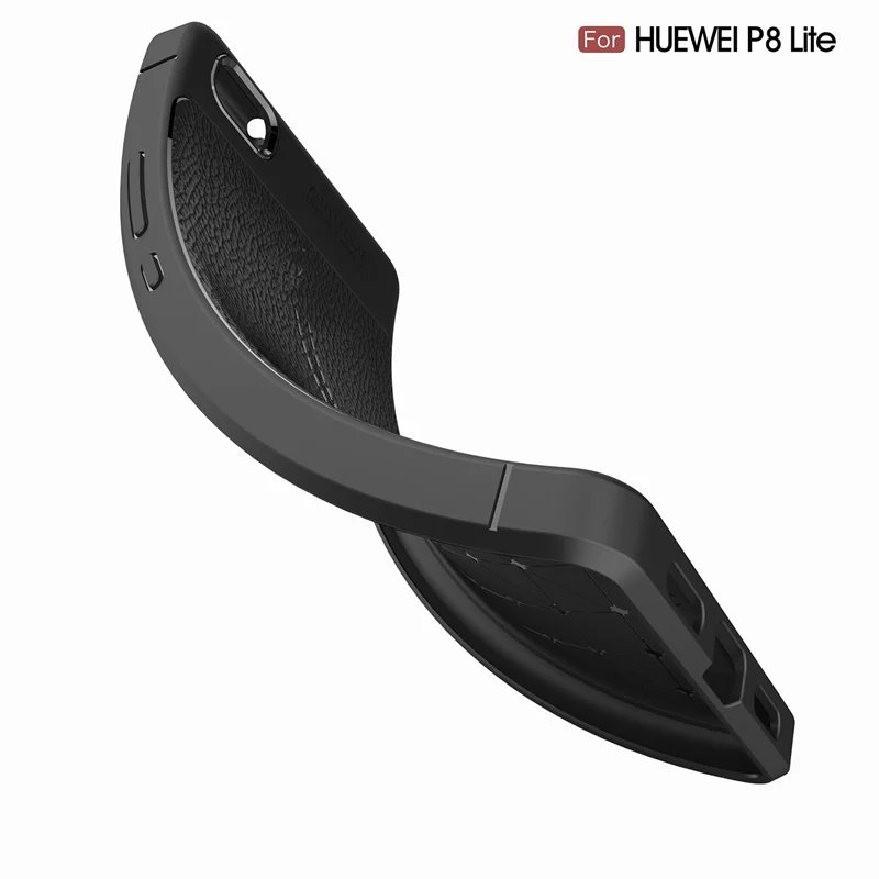Litchi cortex silicone case for Huawei P8 lite  (10)