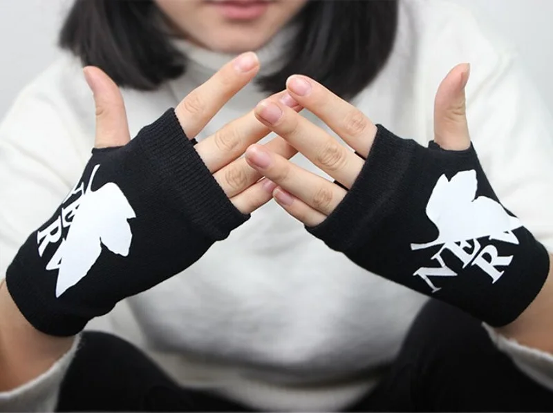 Мультфильм Bleach кошмарным Gintama палец хлопка трикотажные запястья перчатки ручной варежки аниме аксессуары косплей перчатки без пальцев