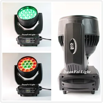 

4unites high bright low noise led rgbw moving head zoom wash 4in1 lyre led zoom moving head wash 19x15w