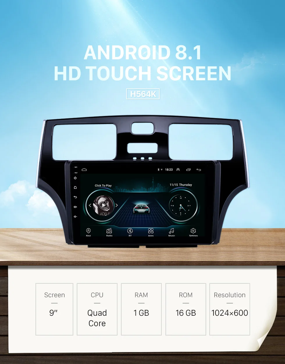 Clearance Seicane Android 8.1 Car Radio Bluetooth Wifi GPS Navigation For 2001 2002 2003 2004 2005 Lexus 9 Inch HD 1024*600 Support TPMS 0