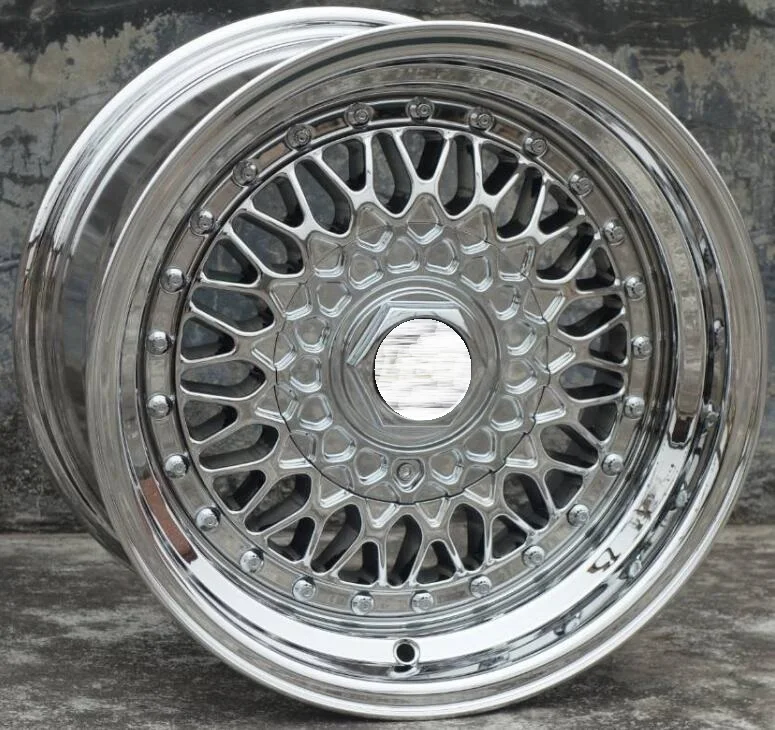 

Chrome BS RS 15 Inch 15X8.0 15x9.0 4x100 5X100 Car Alloy Wheel Rims