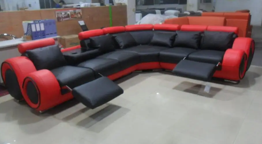 Диван для гостиной мебель с современным угловым Кожаным диваном/диванами