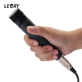 

LEORY Condenser Dynamic Microphone Professional Handheld Karaoke Microphone Studio Record For Singing System Party KTV Amplifier
