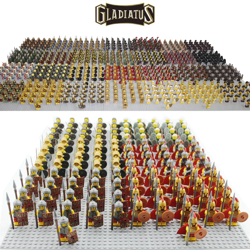 

Medieval Castle Kingdoms Lion Knights Soldier Battle minifig with shield compatible legoe building blocks toys for children