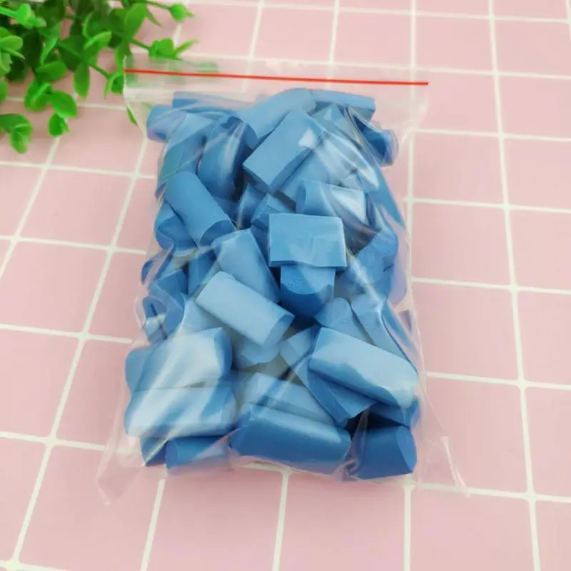 70 шт./пакет слайм губка полосы Кристалл слизь поставки глина "сделай сам" пена украшение бисером подарок игрушка для детей и взрослых - Цвет: Blue