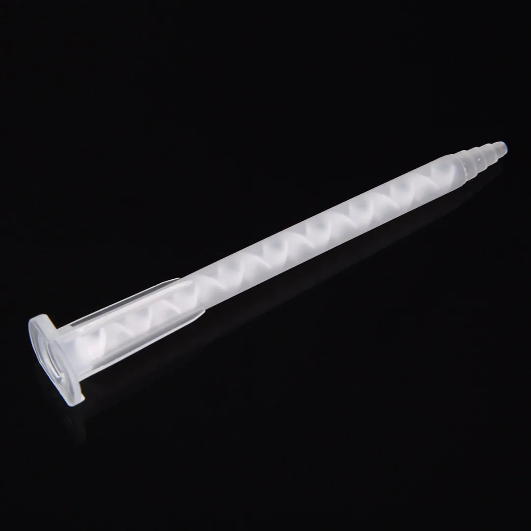 50pcs/lot MA5.4-17S Static Mixer Nozzle Mixing Tip Plastic Tube Epoxy Nozzles for Epoxy Resin Adhesive Tool 50ml