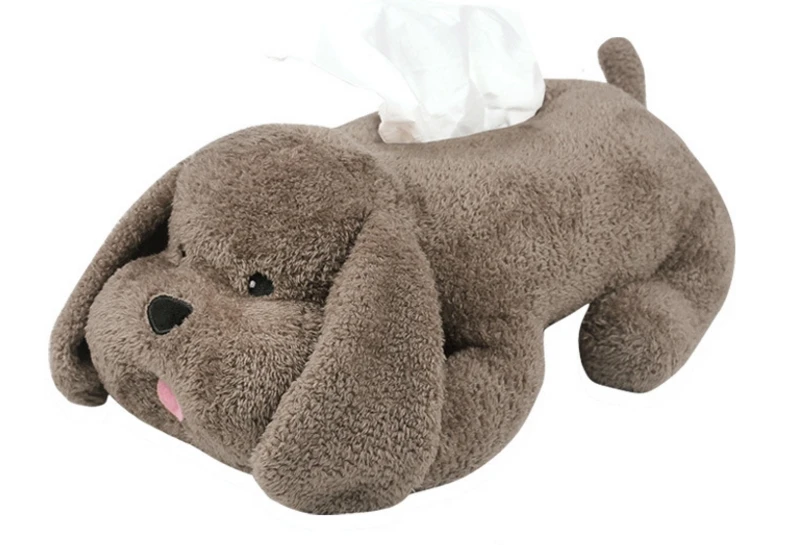 

37*21*13cm YURI!!! ON ICE YOI Victor Puppy Poodle Papa Dog Plush Tissue Paper Box Cos