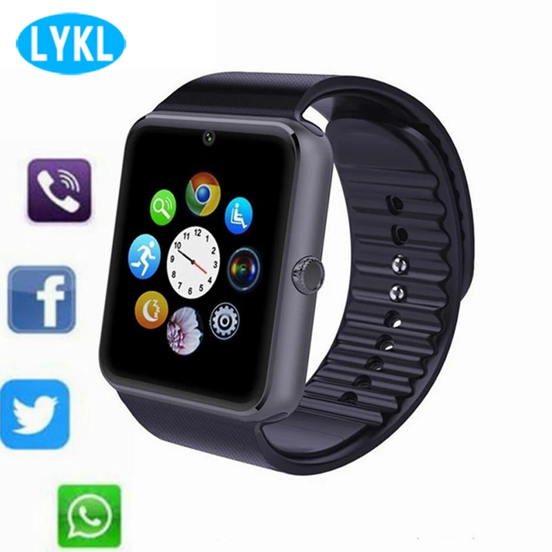 GT08 Смарт часы телефон Bluetooth Smartwatch Android спортивные наручные Поддержка SIM TF камера