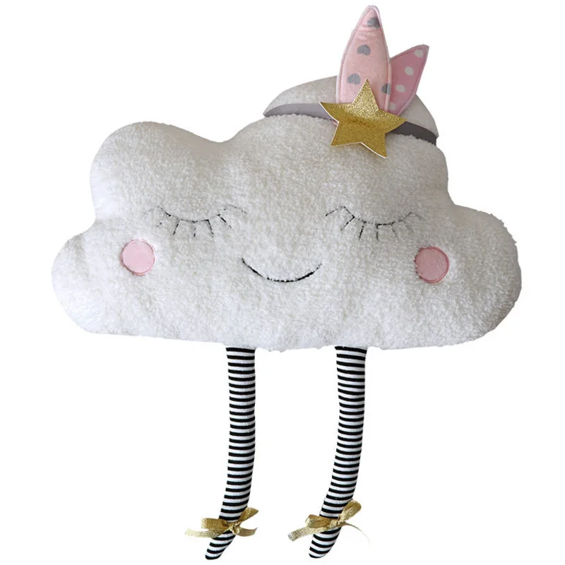 

FBIL-Cloud Plush Pillow Soft Cushion Kawaii Cloud Stuffed Plush Toys For Children Baby Kids Pillow Girl Gift