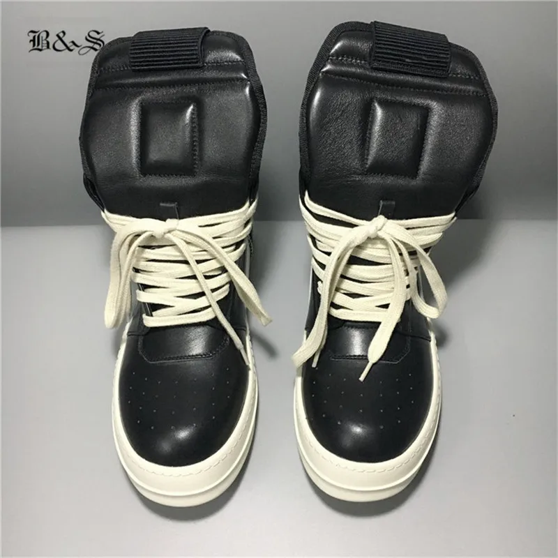 Черные и уличные мужские ботинки из натуральной кожи в стиле панк; коллекция года; модные кроссовки на шнуровке в стиле рок, хип-хоп; обувь для влюбленных