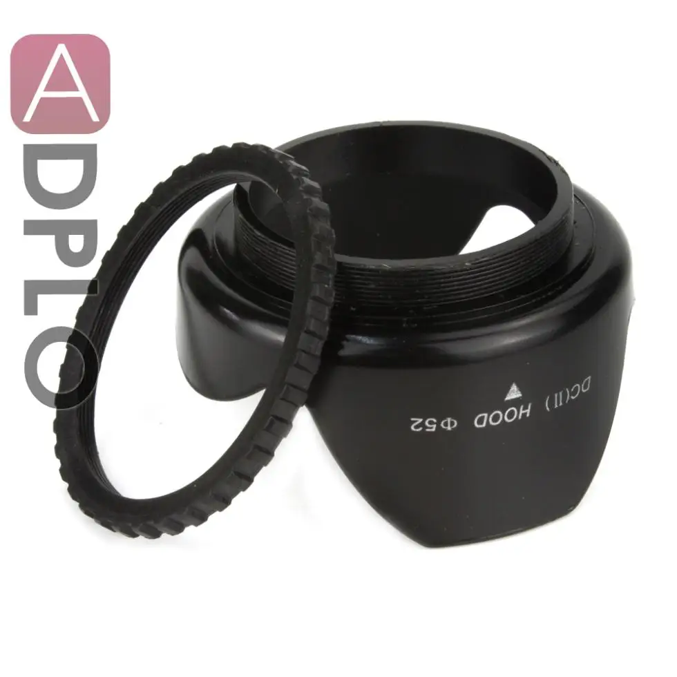 52mm Screw Mount Lens Hood Suit For Nikon Canon Olympus Pentax Minolta Fujifilm