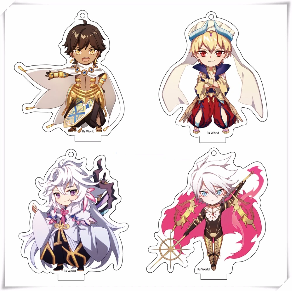 Fate/Grand Ordre FGO Merlin Nitocris Anime Acrylique Keychain Strap Stand Figure Fate/Grand Ordre FGO Merlin Nitocris Anime Acrylique Keychain Strap Stand Figure