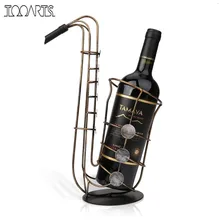 Tooarts металлический саксофон, винный стеллаж, современные изделия, художественный подарок, винный держатель, фигурка, креативная подставка для винных бутылок, аксессуары для дома
