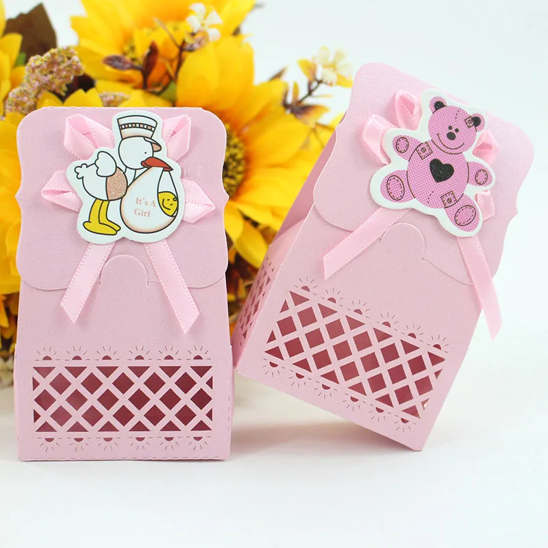 YOURANWISH полые Baby Shower украшения детский день конфеты коробка Подарочная для