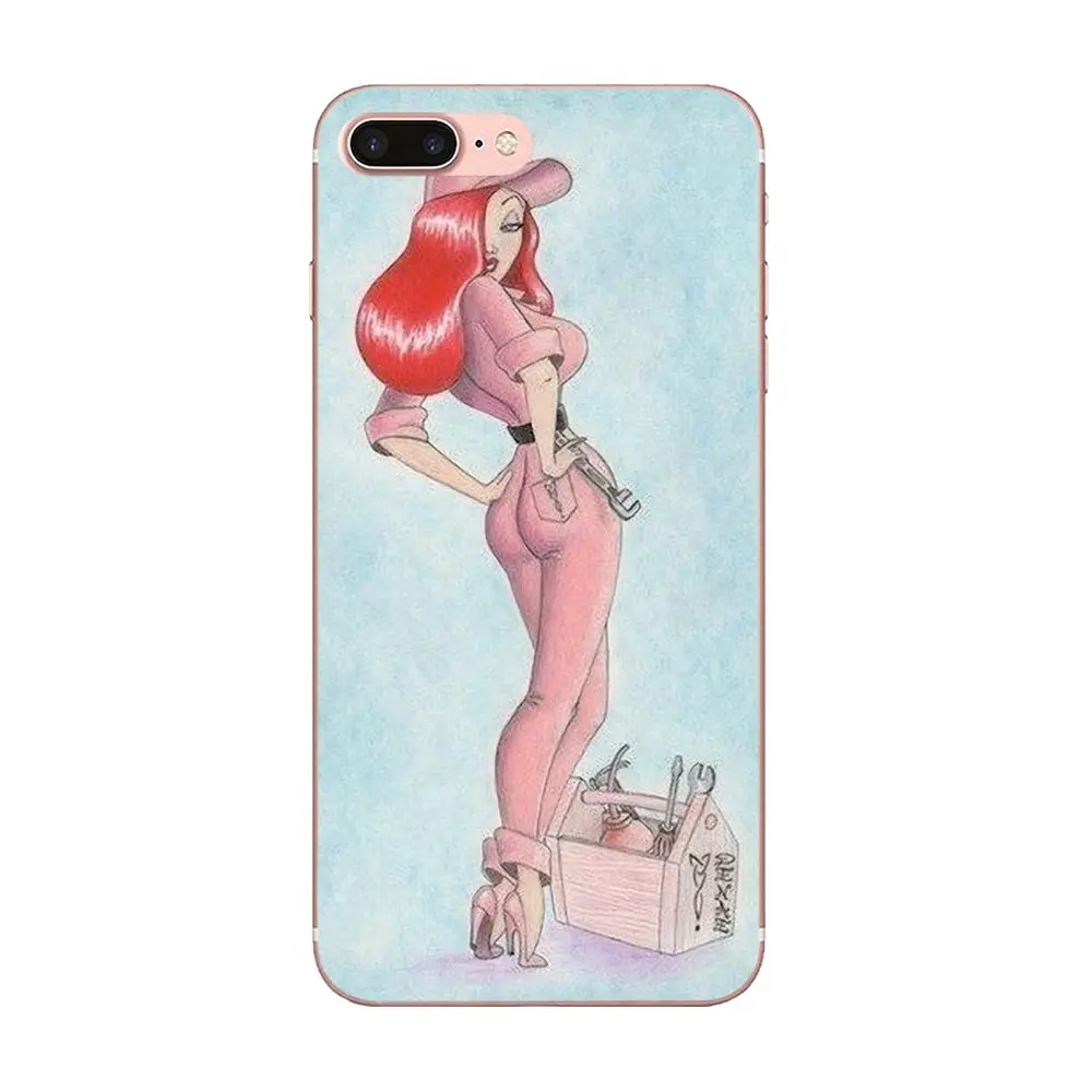 Мягкий чехол для мобильного телефона Jessica Rabbit Galaxy Alpha Core Note 2 3 4 S2 A10 A20 A20E A30 A40 A50 A60 A70