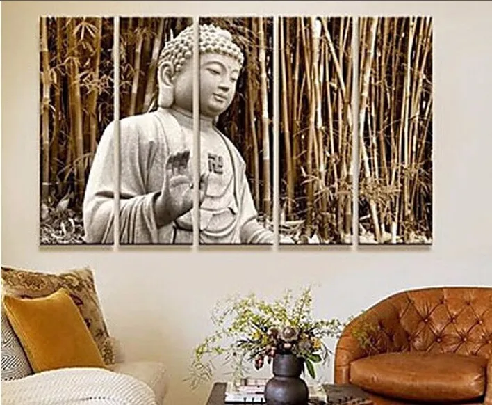

High Quality 3 Piece Free Shipping Cheap Modern Wall Buddha Painting Home Decorative Art Picture Paint On Canvas Prints Unframed