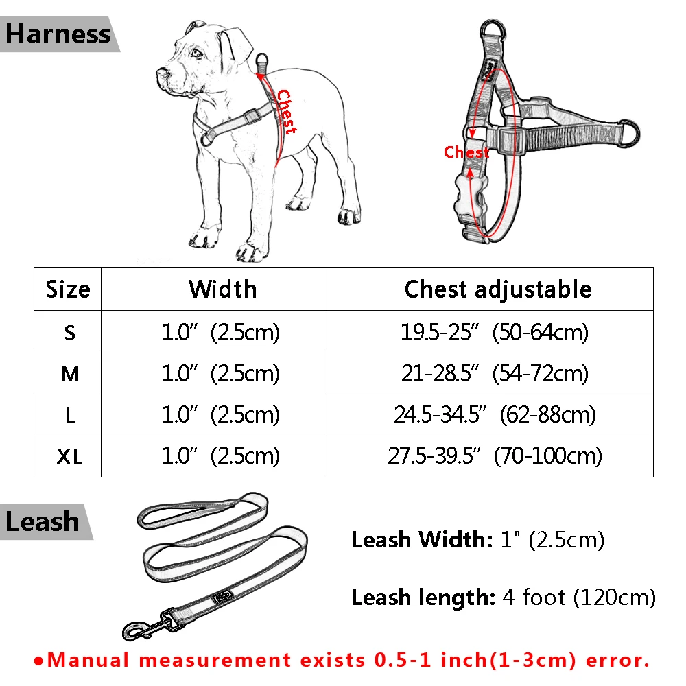 Регулируемый нейлоновый щенка жгут жилет поводок набор не тянуть Pet Прогулки Training Harnessses поводки для средних и крупных собак S-XL