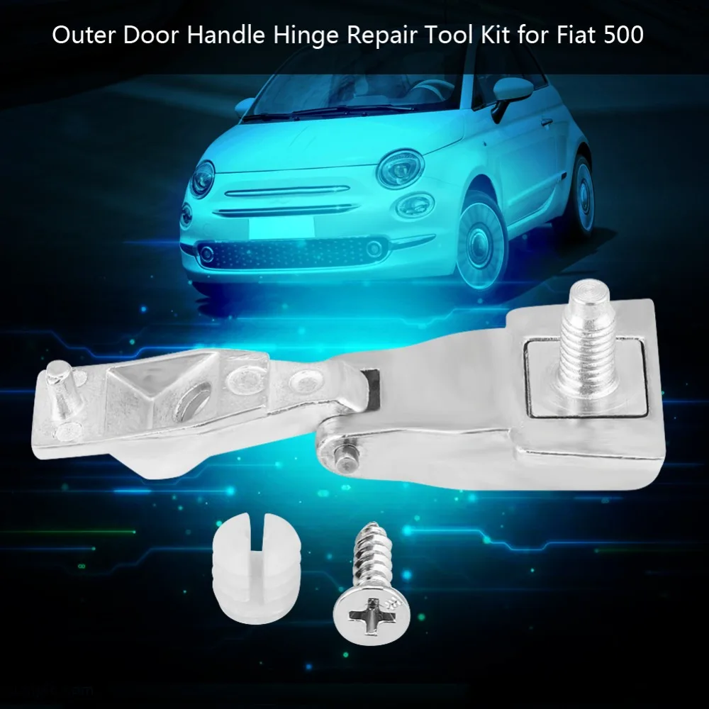 Для Fiat 500 Хромированная Металлическая Автомобильная внешняя дверная ручка набор