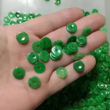 100 шт ювелирные изделия бисер из зеленого нефрита DIY ювелирные аксессуары в виде бусин Лотос нефрита браслет
