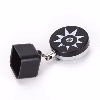 

1Pc New Billiards Snooker Pool Cue Chalk Holder Silver Belt Clip Retractable Extensible Wire Drawing Arrival