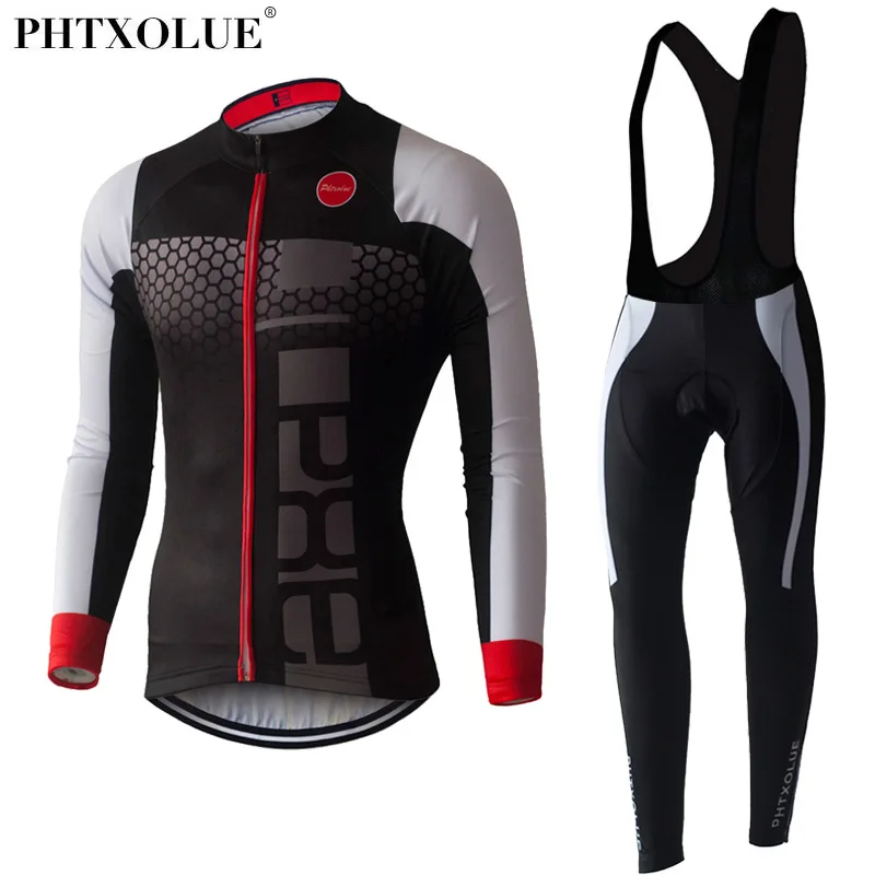 PHTXOLUE Long Sleeve Cycling Set 2021 Mtb Jersey Bike Wear Clothes Ropa