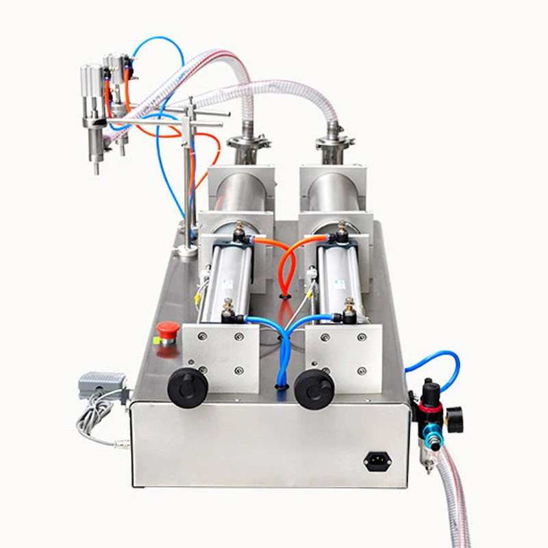 5-100 мл двухголовый жидкий прохладительный напиток пневматическая машина разливочная машина для парфюмерии YS-GG1