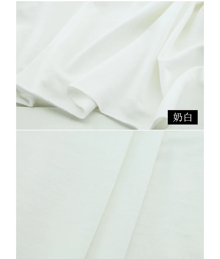 Buulqo 50*165 см Модальная эластичная хлопчатобумажная трикотажная ткань, летняя натуральная хлопчатобумажная трикотажная ткань для одежды, ткань для изготовления платьев, хлопчатобумажная ткань