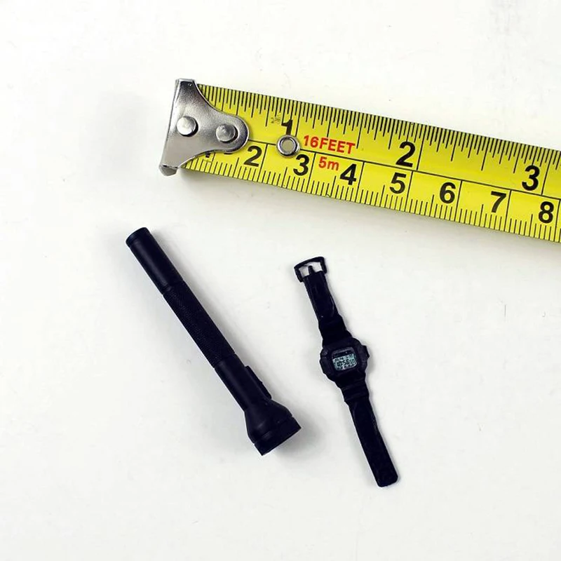 

1/6 Scale Watch and Flashlight Models Scene Accessories for 12'' Action Figures Bodies