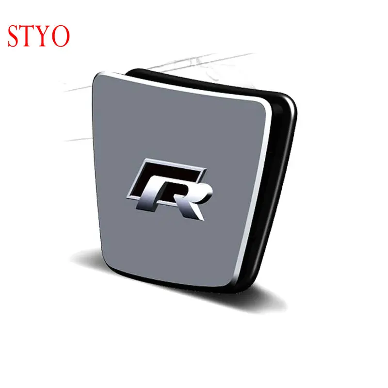 STYO Car Steering Wheel R Sticker Interior Decoration Sticker Car Styling For VW Polo MK6 2018 GOLF 7 PASSAT B8