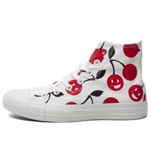 Original Converse all star shoes high women’s sneakers canvas for Manual graffiti black white women classic Skateboarding Shoes
