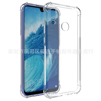 

50pcs/lot Anti Knock transparent Soft TPU Cover Case For Huawei P Smart 2019 Mate 20 Lite Mate 20 Pro Honor 8X