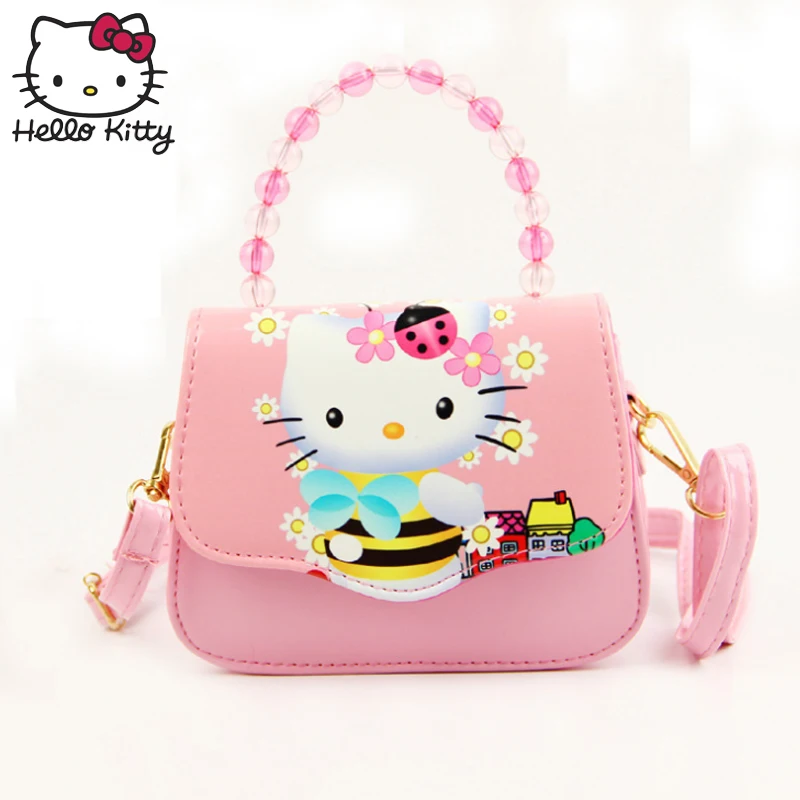 Hello kitty новая мультяшная сумочка модная жемчужная струнная Одиночная плюшевая сумка-кошелек Водонепроницаемая на заказ сумка-мессенджер Детский плюшевый подарок