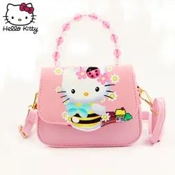 Hello kitty 2019 новый мультфильм сумки модные жемчужные Строка Один плюшевый Кошелек Сумка водостойкие на заказ детские плюшевые подарок