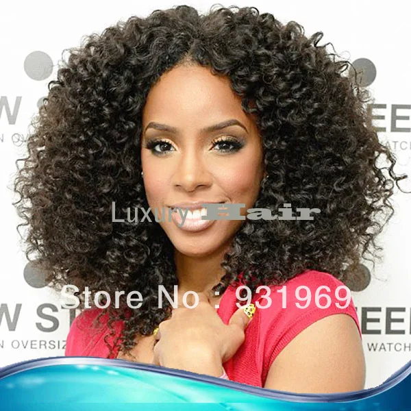 Virign Brazilian Hair U Part Wig Curly Middle Part Wig Unprocessed