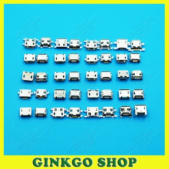 

20Models 100pcs/lot For Samsung HTC Milet Lenovo ZTE Mobile Phone Tablet pc mid Micro USB Jack 5P 5-pin Charging Data Connector