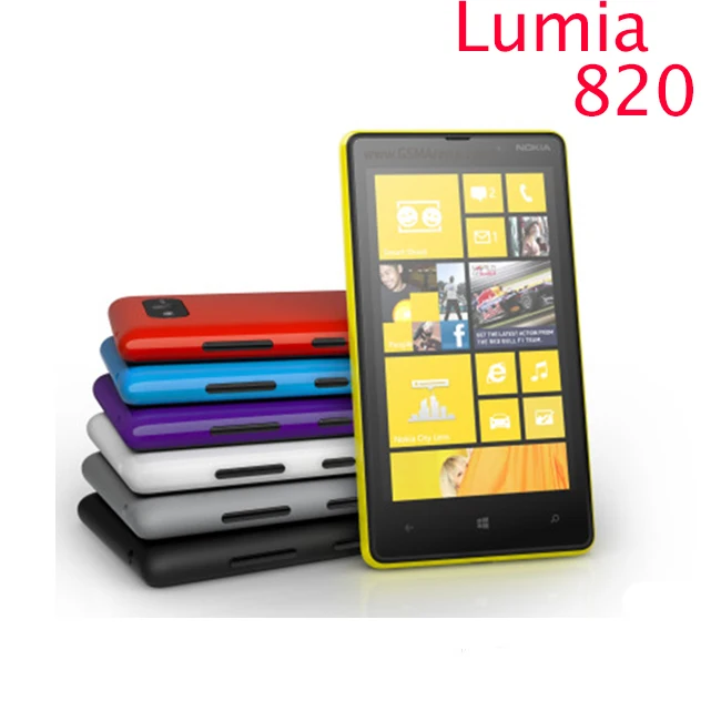 820 Original Nokia Lumia 820 phone GSM 3G 4G 4 3 Touch 8GB Storage NFC Wifi