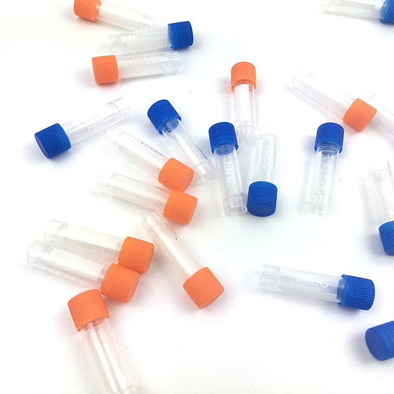 100PCS Graduation 1.8ml Centrifuge Tube 2ml Volume Plastic Bottles with Screw cap Transparent container Can legislate vials