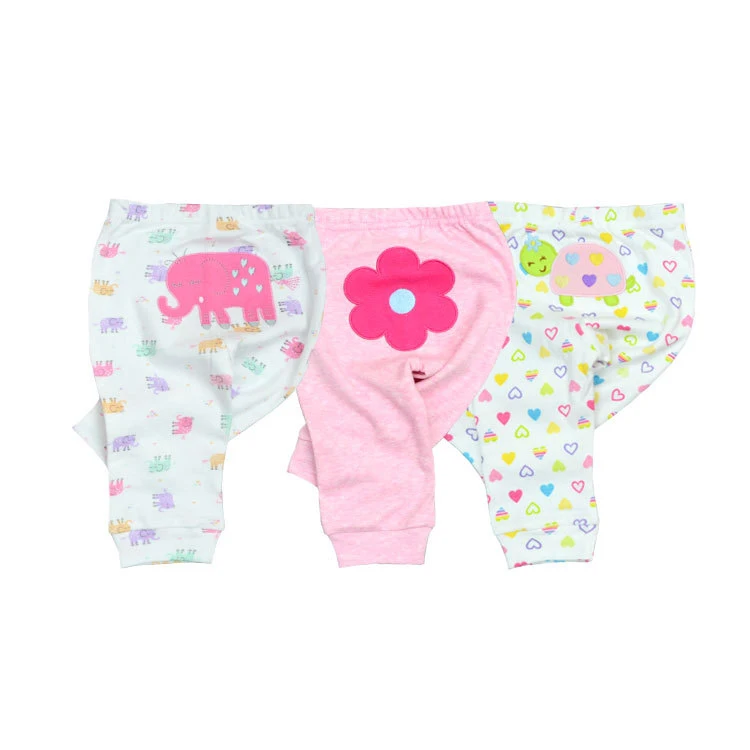 New 3pcs/lot cotton baby clothes harem toddler Pants baby boys girls trousers Newborn Unisex Baby Leggings