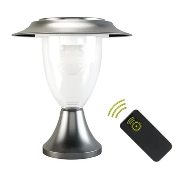 

Remote control Solar PIR Motion Sensor White & Color Changing Garden Post Fence Top Light Wall Lamp Modern Fixture