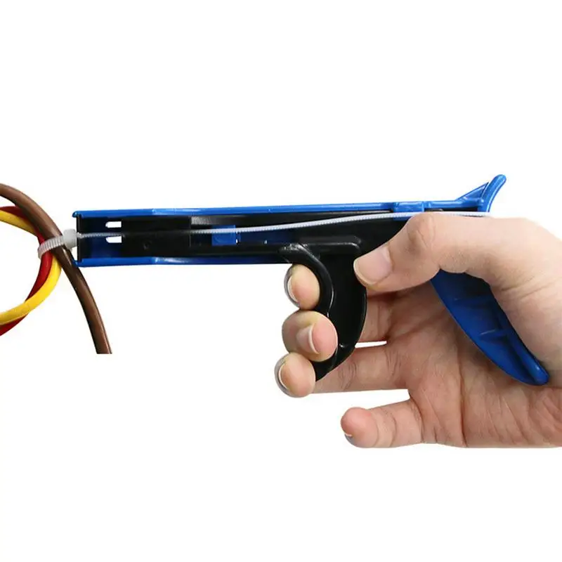 متعددة الوظائف TG-100 أربطة كابلات من النايلون بندقية ملزم و قطع أداة دليل التعادل آلة ل النايلون رباط للكابل العرض: 2.4-4.8 ملليمتر