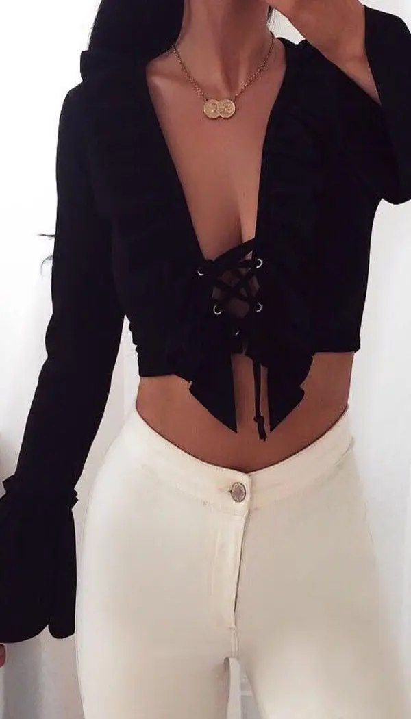 Сексуальные модные женские повседневные топы с длинным рукавом и оборками, блузка, сексуальная женская летняя рубашка с открытыми плечами