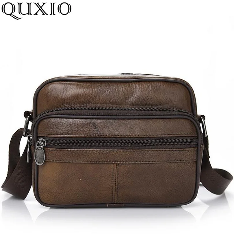 

Genuine Leather Men Bag Male Messenger Bag Cow Leather Travel Shoulder Bag Small Holder Flap 2018 New Men's Crossbody Bags ZGS01
