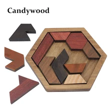 Kids Puzzles Wooden Toys Tangram/Jigsaw Board Wood Geometric Shape Puzzle Children Educational Toys