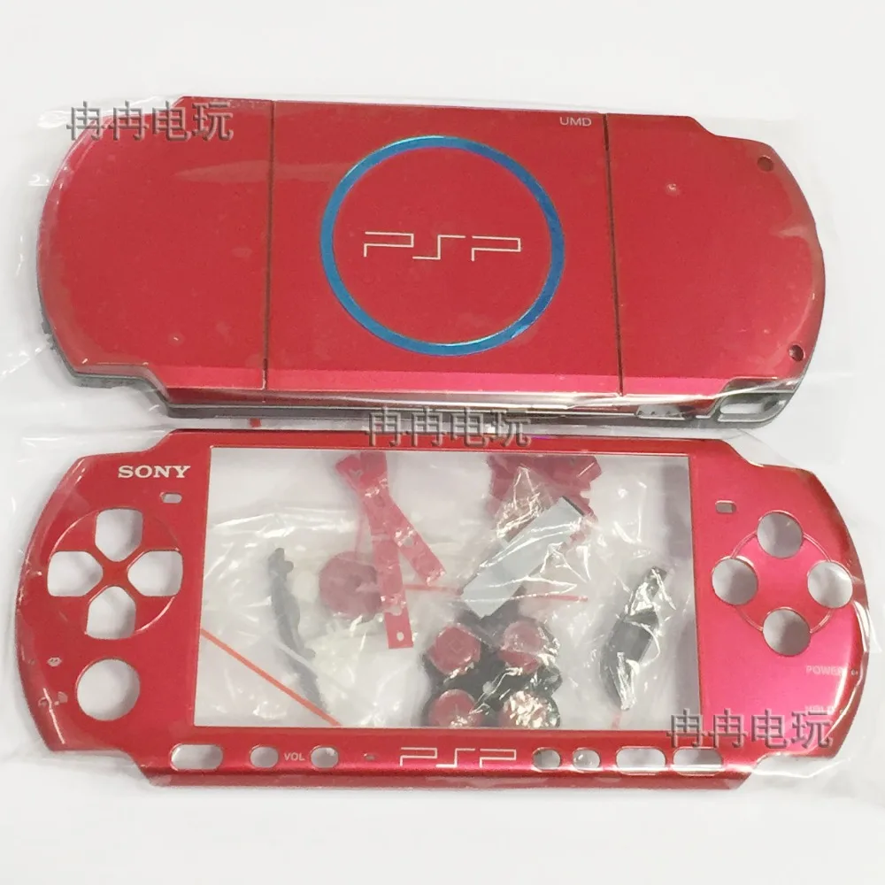 New Version For Psp3000 Psp 3000 Game Console Replacement Full Red
