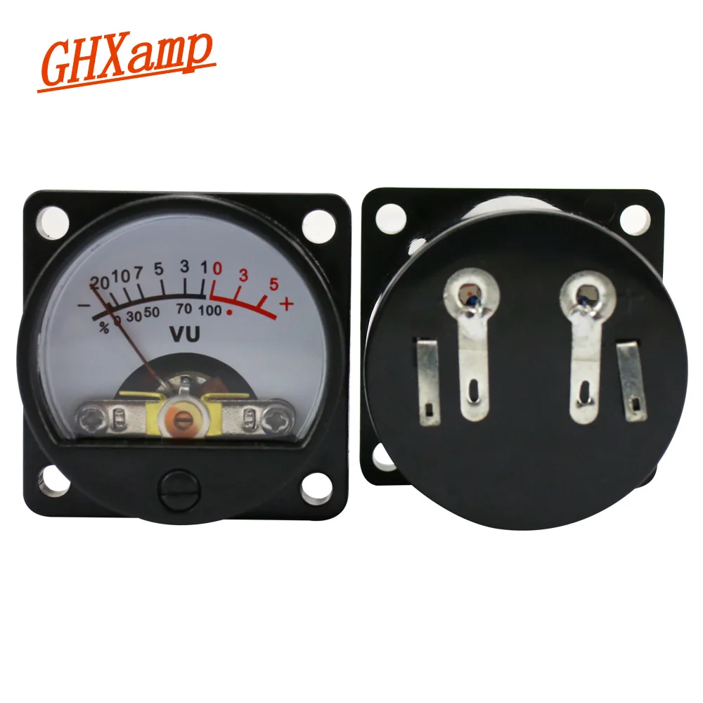 

GHXAMP 35MM VU Meter For Audio Level DB Level Indicator Wiht Backlight Radio Header For Amplifier 2pcs