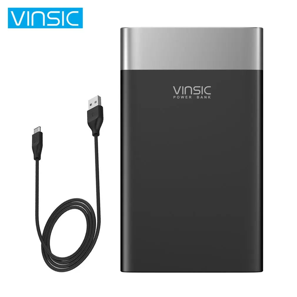 

VINSIC 20000mah Power Bank USB Type-C Battery Charger PowerBank Power Supply Phone Charger for Smartphones Tablets