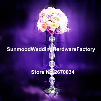 

acrylic crystal ball wedding flower stand centerpieces and crystal flower stand with mental basize