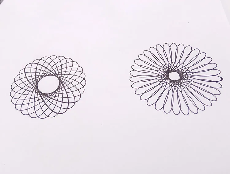 1 шт./компл. творческий Рисунок Шаблон Линейка spirograph геометрических обучения инструмент для рисования студент канцелярские принадлежности